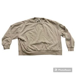 H&M Divided Crewneck Sweatshirt Tan Medium